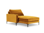 Kairinė kušetė Venus Velvet, geltona
