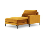 Dešininė kušetė Venus Velvet, geltona