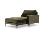 Dešininė kušetė Venus Velvet, žalia