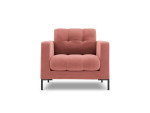 Fotelis Cosmopolitan Design Bali 1S-V, rožinis/juodas