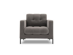 Fotelis Cosmopolitan Design Bali 1S-V, pilkas/juodas