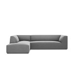 Sofa Micadoni Ruby, 273x180x69 cm, pilka