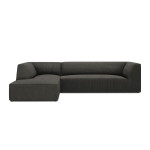 Sofa Micadoni Ruby, 273x180x69 cm, pilka