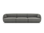 Sofa Micadoni Home Miley Miley 259x85x74 cm, pilka
