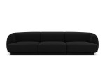 Sofa Micadoni Home Miley Miley 259x85x74 cm, juoda