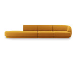 Sofa Micadoni Home Miley left, 302x85x74 cm, geltona