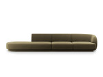 Sofa Micadoni Home Miley left, 302x85x74 cm, ruda