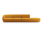 Sofa Micadoni Home Miley right, 302x85x74 cm, geltona