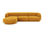 Sofa Micadoni Home Miley Miley 259x155x74 cm, geltona
