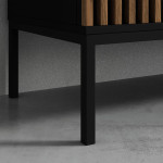 Spinta Meorati, 185x60x200 cm, juoda/ruda