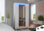Spinta su LED apšvietimu Marvin 120, balta