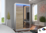 Spinta su LED apšvietimu Rewena 120, smėlio/balta