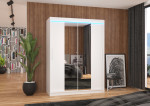 Spinta su LED apšvietimu Iness 150, balta