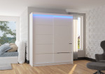 Spinta su LED apšvietimu Spectra 180, balta