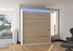 Spinta su LED apšvietimu Spectra 180, smėlio/balta