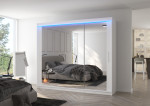 Spinta su LED apšvietimu Chester 250, balta