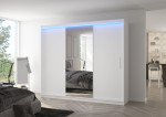 Spinta su LED apšvietimu Denis 250, balta