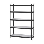 Sandėliavimo lentyna – stelažas, 183x124x48cm, 400kg, juoda