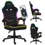HUZARO FORCE 4.4 RGB juoda tinklinė žaidimų kėdė
