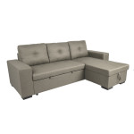 Kampinė sofa Home4you Carita, smėlio