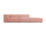 Dešininė sofa Cosmopolitan Design Arendal, rožinė