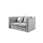 Sofa-lova Eltap Neva, pilka