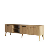 TV staliukas Asir, 180x53x35cm, rudas