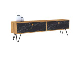 TV staliukas Asir, 160x45x29,6 cm, rudas/juodas