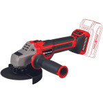 Einhell Professional Kampinė šlifuoklė 125mm belaidė TP-AG 18/125 CE Q Li PXC (18V) Tiekiama be akumuliatoriaus ir įkroviklio