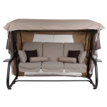 Lauko sūpynės su tinkleliu nuo uodų Patio Venezia Lux D048-05FB, smėlio spalvos