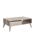 Kavos staliukas Shp-655-Tt-1, 65x110x42 cm, riešutmedžio spalvos