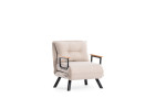 Fotelis lova Sando, smėlio spalvos