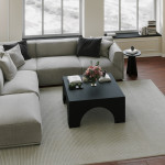 Kavos stalelis Collesium, 80x80x35cm, juodas