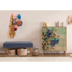 Prieškambario komplektas, 95x111x36cm, 105x49x40cm, tamsiai mėlynas