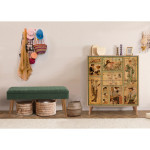 Prieškambario komplektas, 95x111x36cm, 105x49x40cm, sonomo, žalias