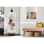 Prieškambario baldų komplektas Kalune Design Vegas White 940 - 0900, baltas/smėlio spalvos