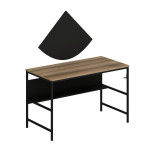 Rašomasis stalas, 120x74x60cm, juodas