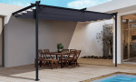 Pavėsinė Pergola SPRINT WALL 4x2.7, Anthracite/Grey, montuojama prie sienos