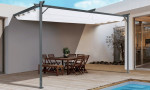 Pavėsinė Pergola SPRINT WALL 4x2.7, Anthracite/White, montuojama prie sienos