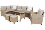 Lauko baldų komplektas Lagos, Beige / Ecru