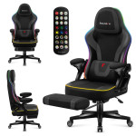 Žaidimų kėdė Huzaro Force 4.6 RGB black mesh, LED apšvietimas, programėlė, smart