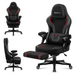 Žaidimų kėdė Huzaro Force 4.6 carbon, juoda, kvėpuojantis audinys