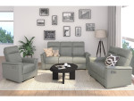 Trivietė sofa Loft Southbrook, pilka
