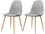 2-jų valgomojo kėdžių komplektas Loft24 Monza, pilkas