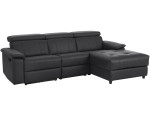 Trivietė sofa Loft Tanaro, juoda