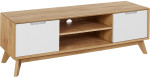 TV staliukas Notio Living Ezra, rudas/baltas