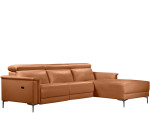 Trivietė sofa reglaineris Loft24 Lund, ruda