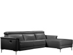 Sofa reglaineris Loft24 Lund, juoda