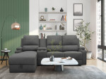Trivietė sofa Loft Dallas, pilka