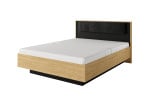 Lova Meble Laski Baltic C 160x200 cm, ruda/juoda